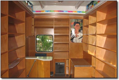 The Bookmobile / interior